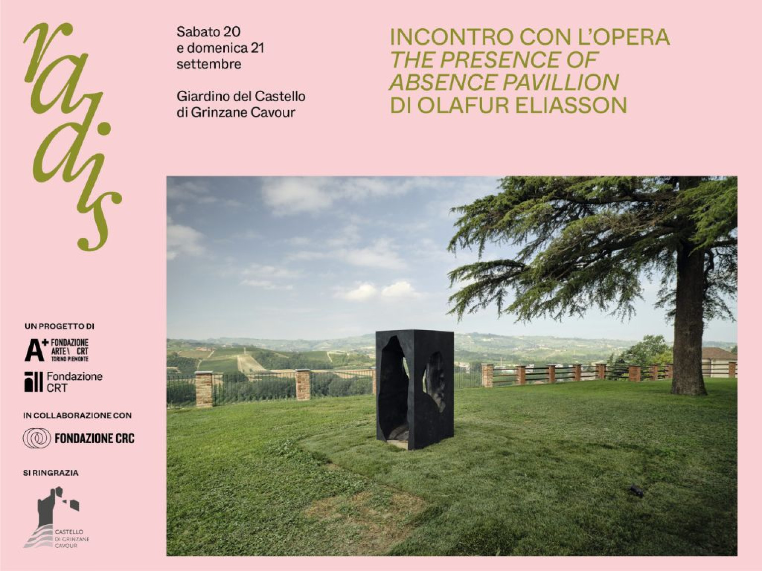 Incontro con l'opera  The presence of absence pavilion di Olafur Eliasson