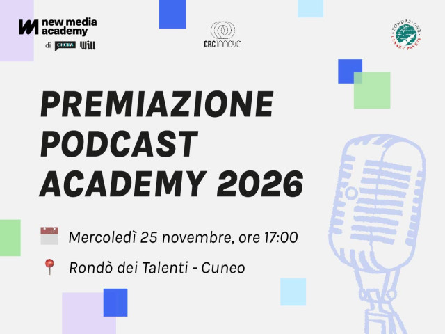 Premiazione Podcast Academy 2026