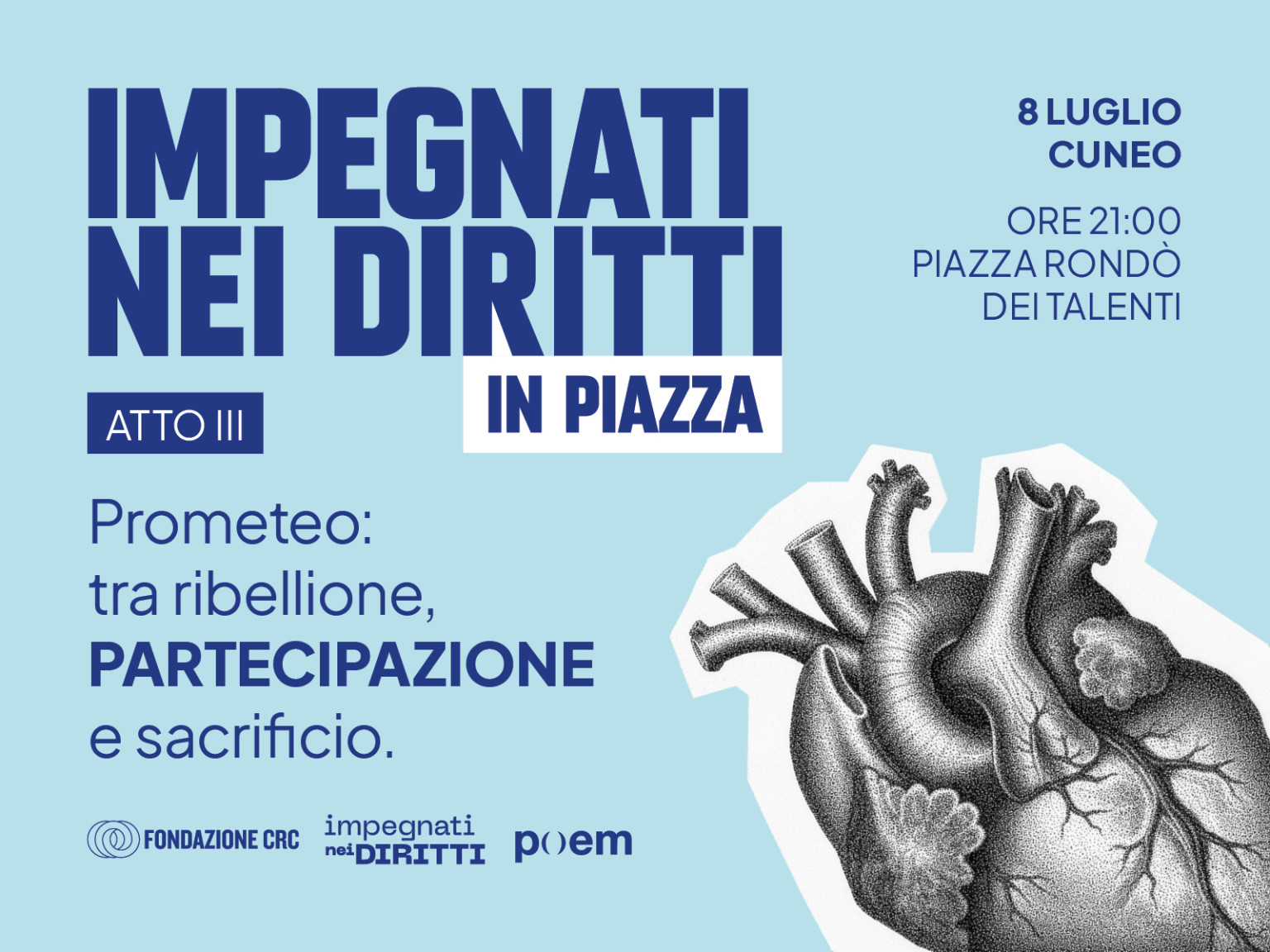 Impegnati nei diritti in piazza a Cuneo: Prometeo tra ribellione, sacrificio e PARTECIPAZIONE