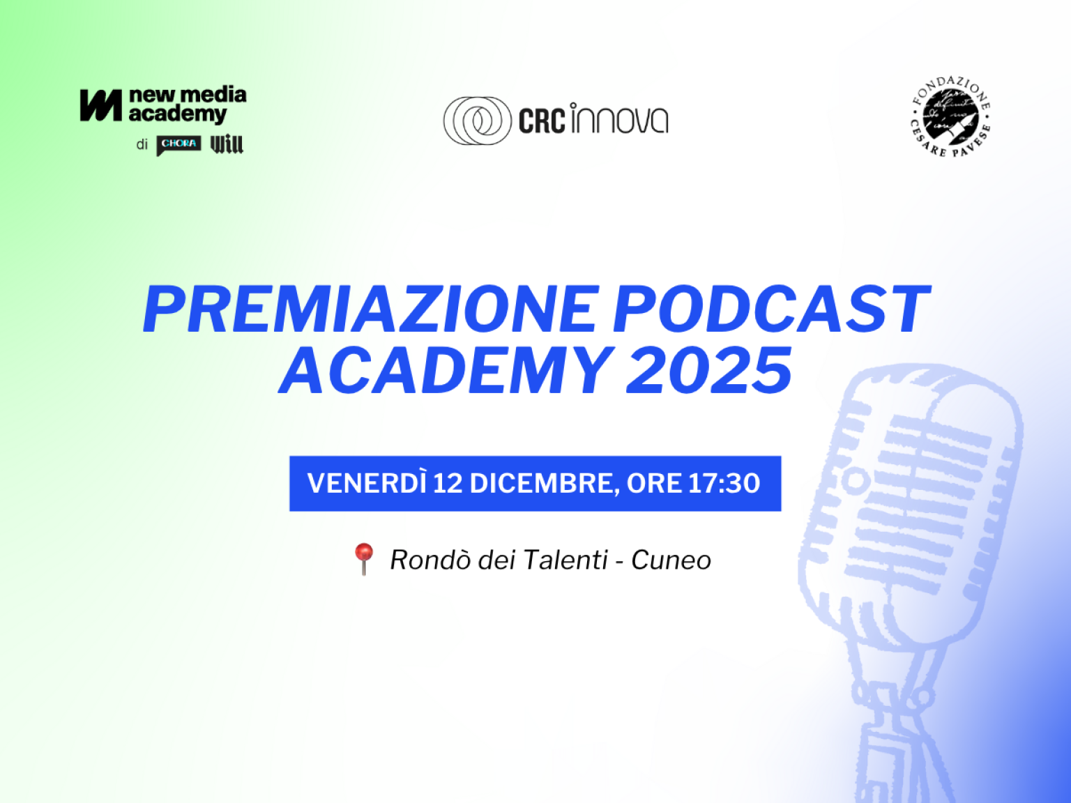 Premiazione Podcast Academy 2025