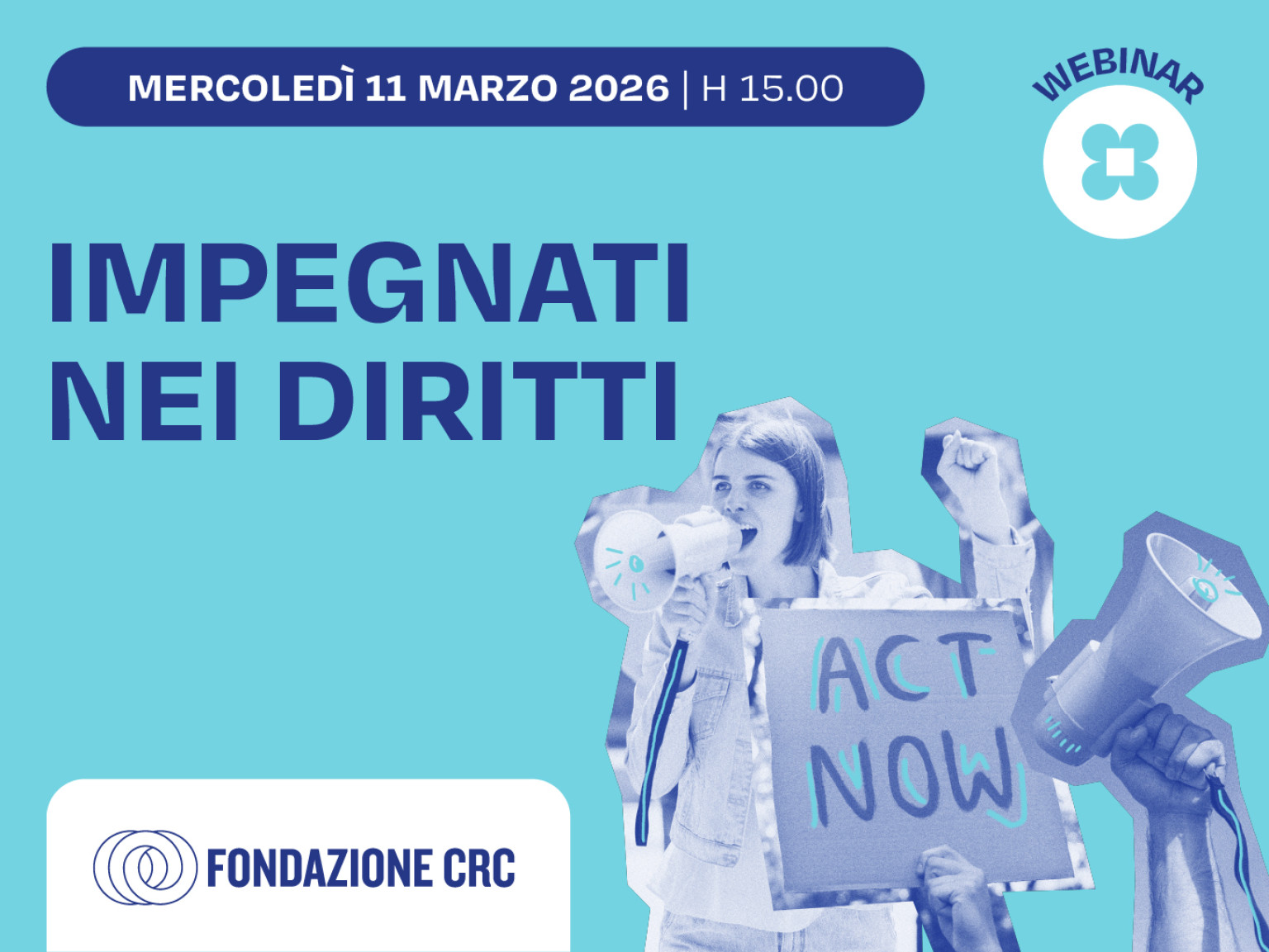 Webinar di presentazione del bando Impegnati nei diritti
