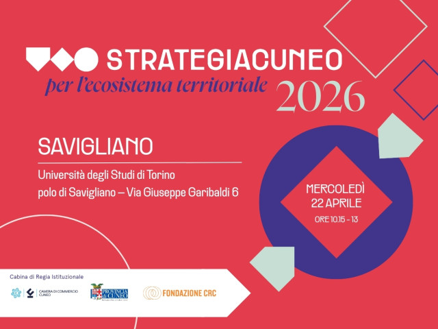 Strategia Cuneo per l’ecosistema territoriale 2026 | Savigliano