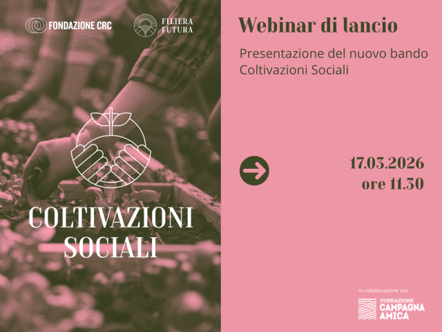 Webinar di presentazione del bando Coltivazioni sociali