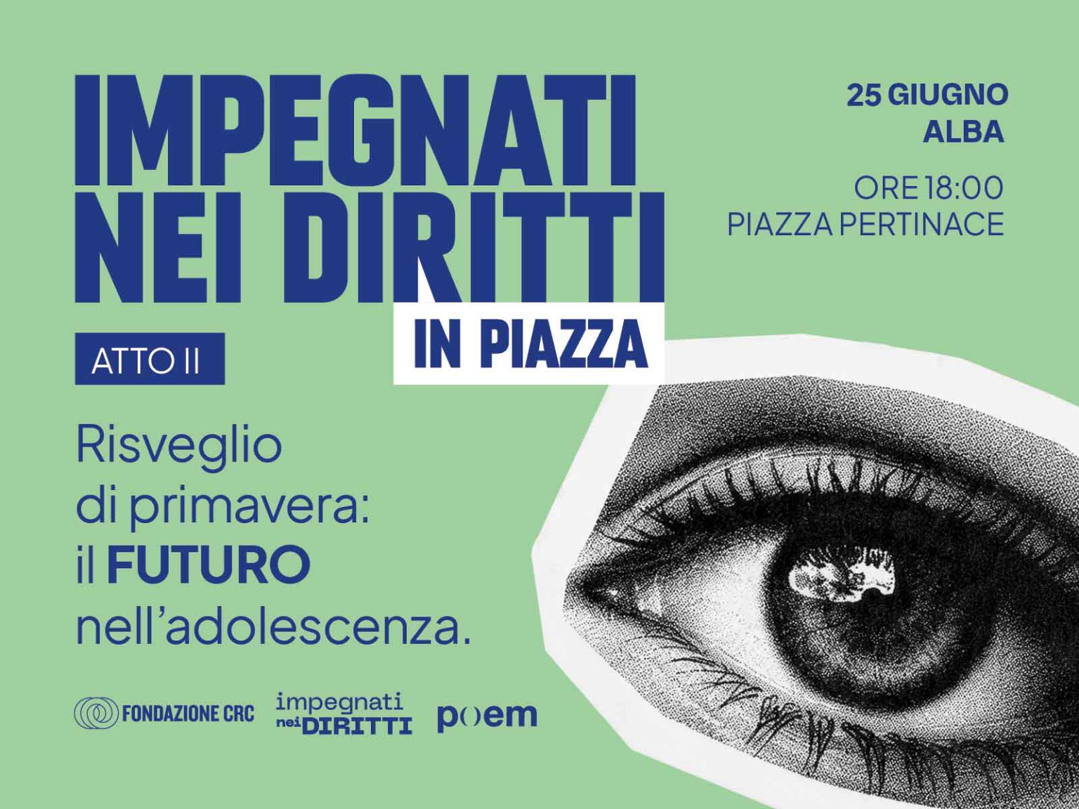 Impegnati nei diritti in piazza ad Alba: risveglio di primavera, il futuro nell'adolescenza