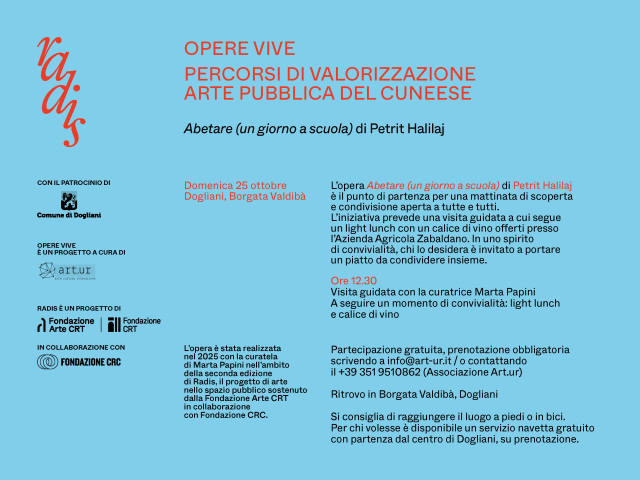 OPERE VIVE - Abetare (un giorno a scuola) di Petrit Halilaj